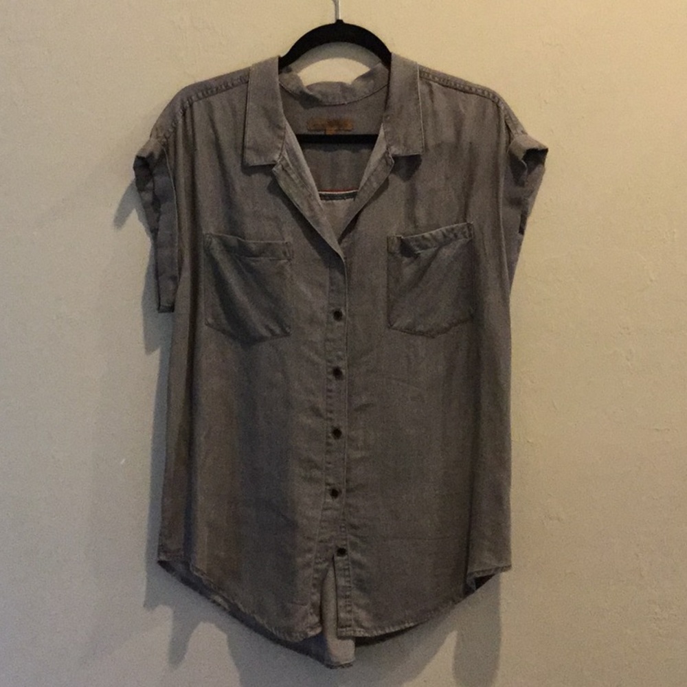 Soft casual gray blouse